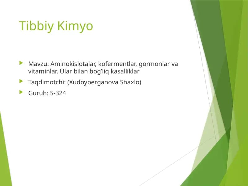 Aminokislotalar