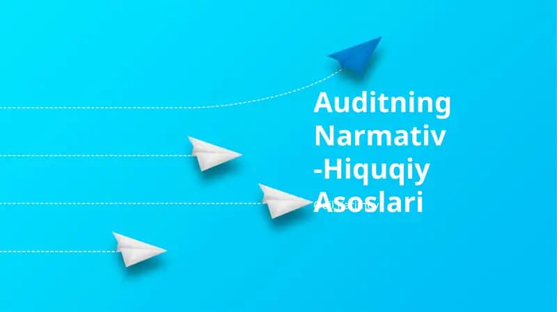 Auditning Narmativ -Hiquqiy Asoslari
