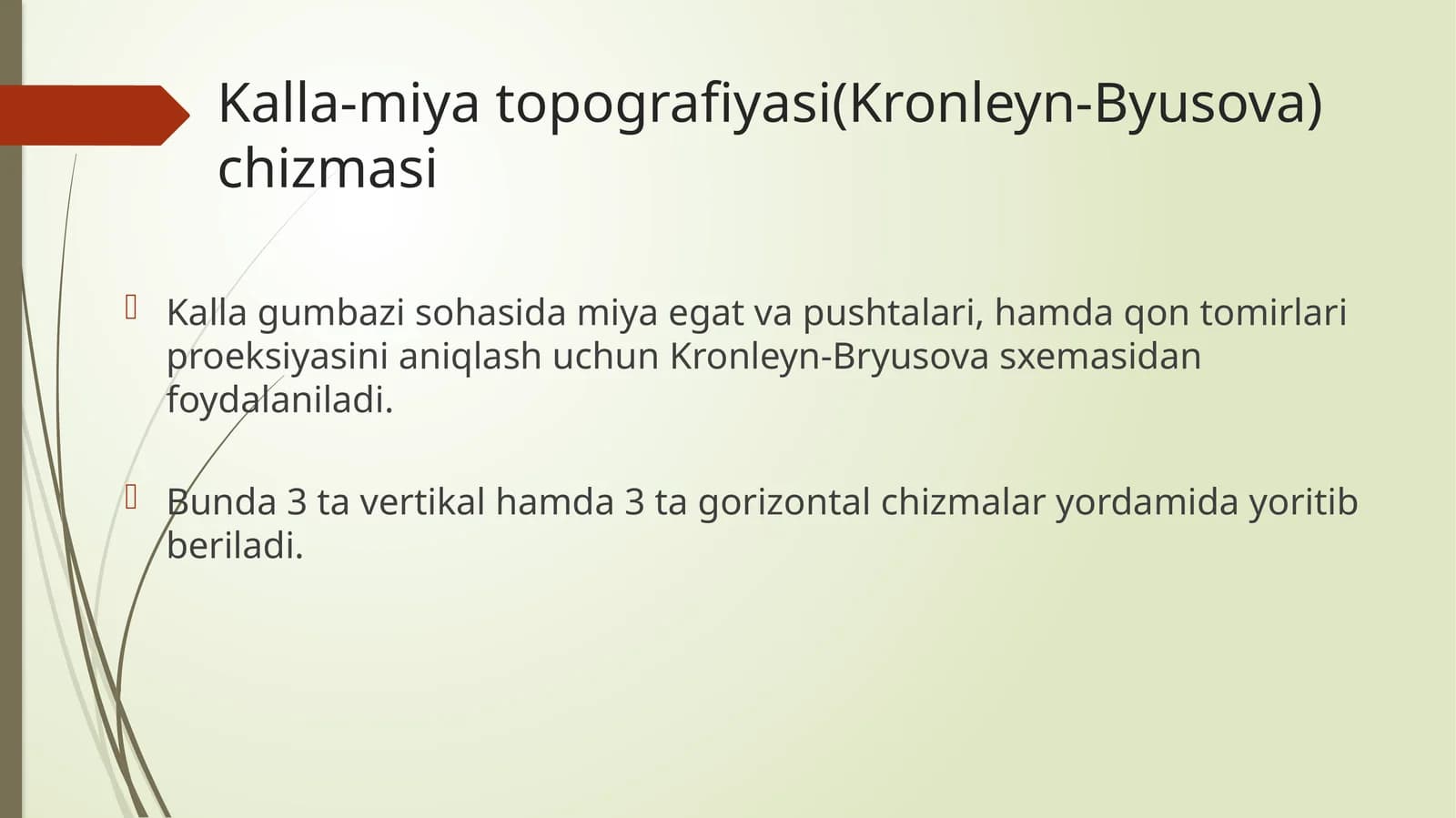 Kalla-miya topografiyasi (Kronleyn-Byusova chizmasi)
