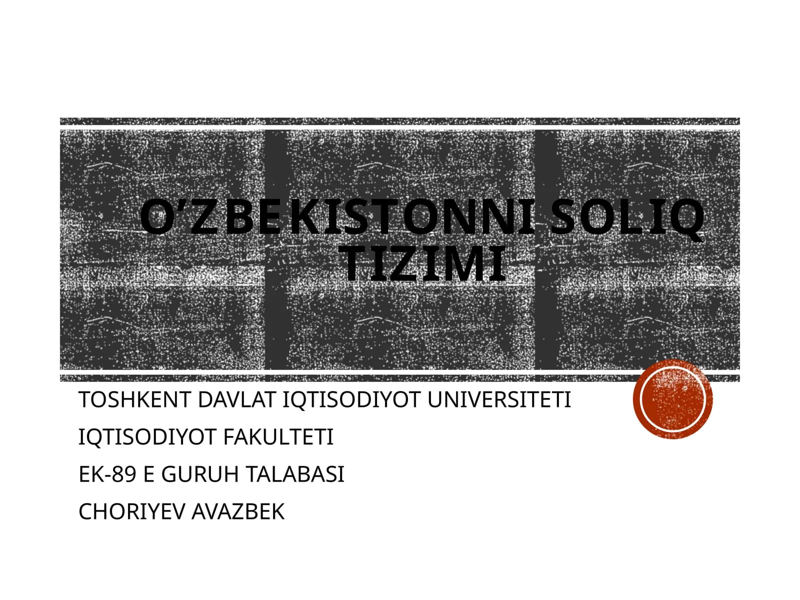 О‘zbekiston Respublikasi soliq tizimi