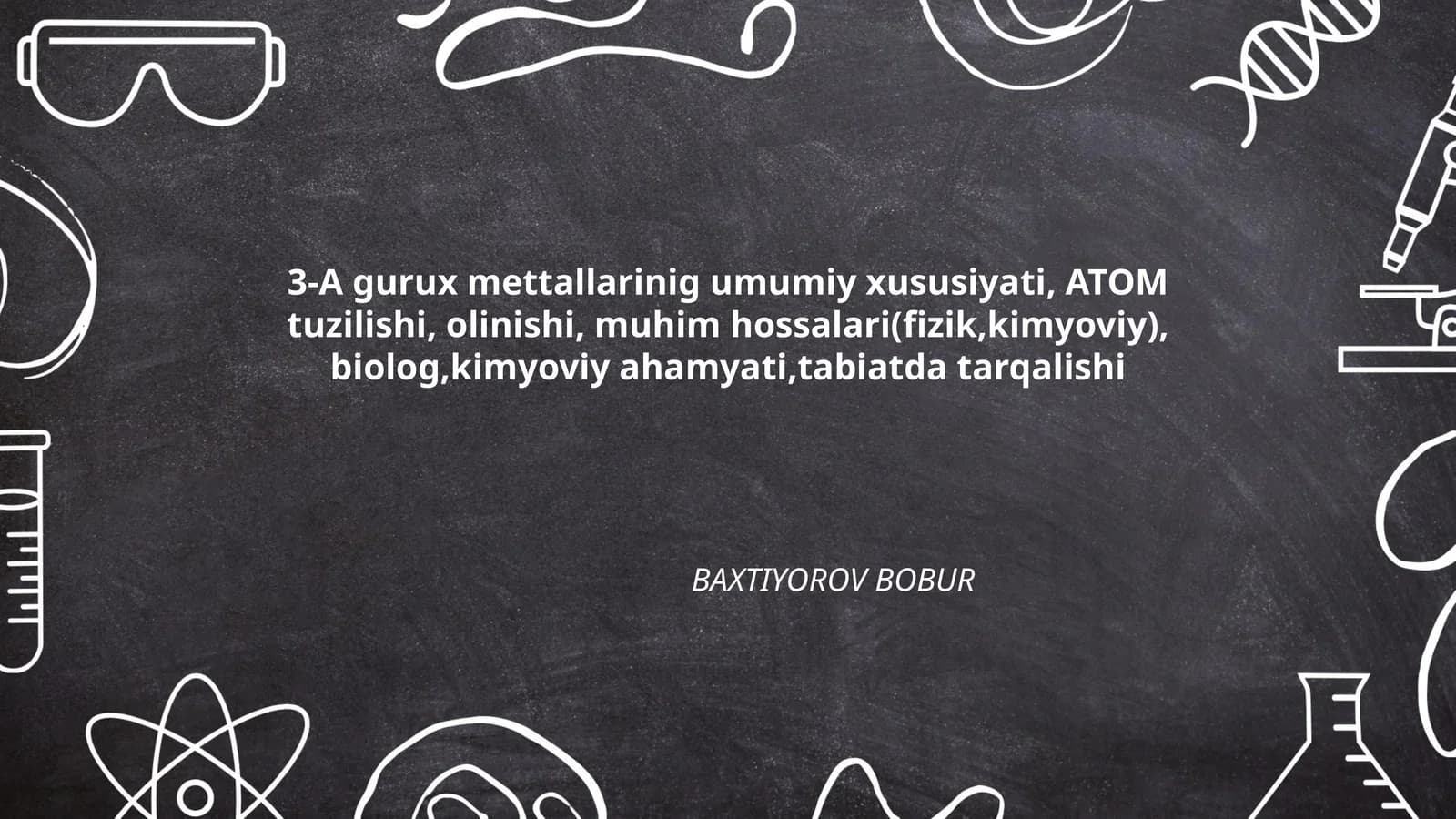 3-A guruh metallarining atom tuzilishi