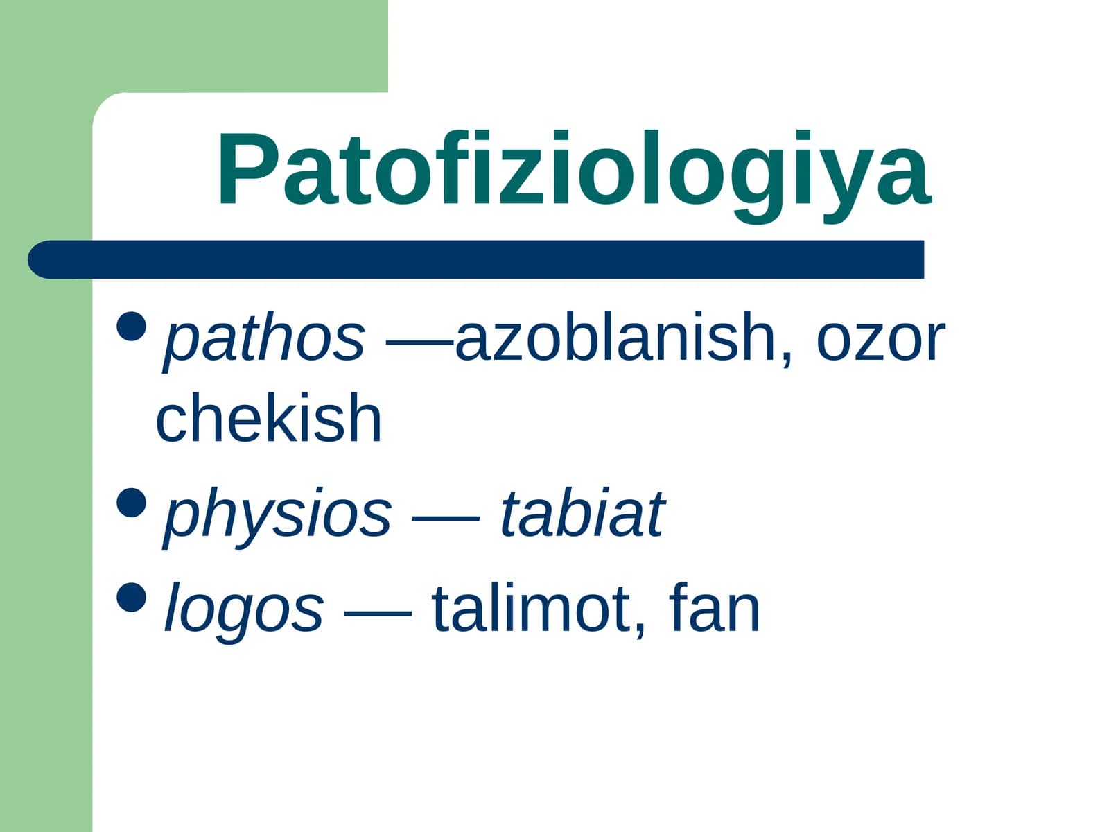 Patofiziologiya