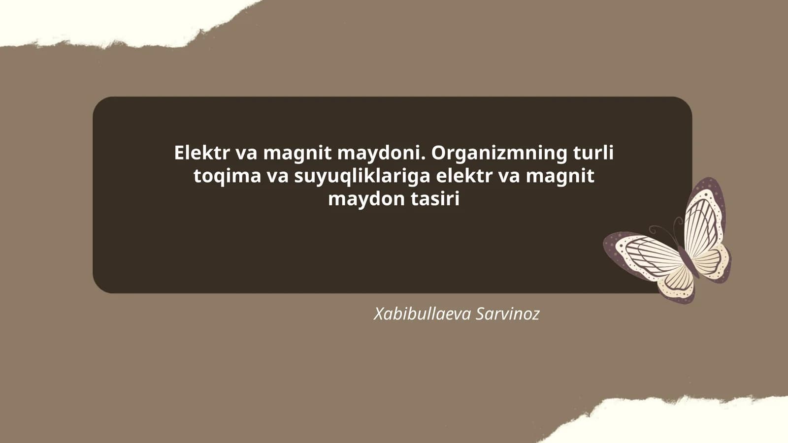 Elektr va magnit maydoni