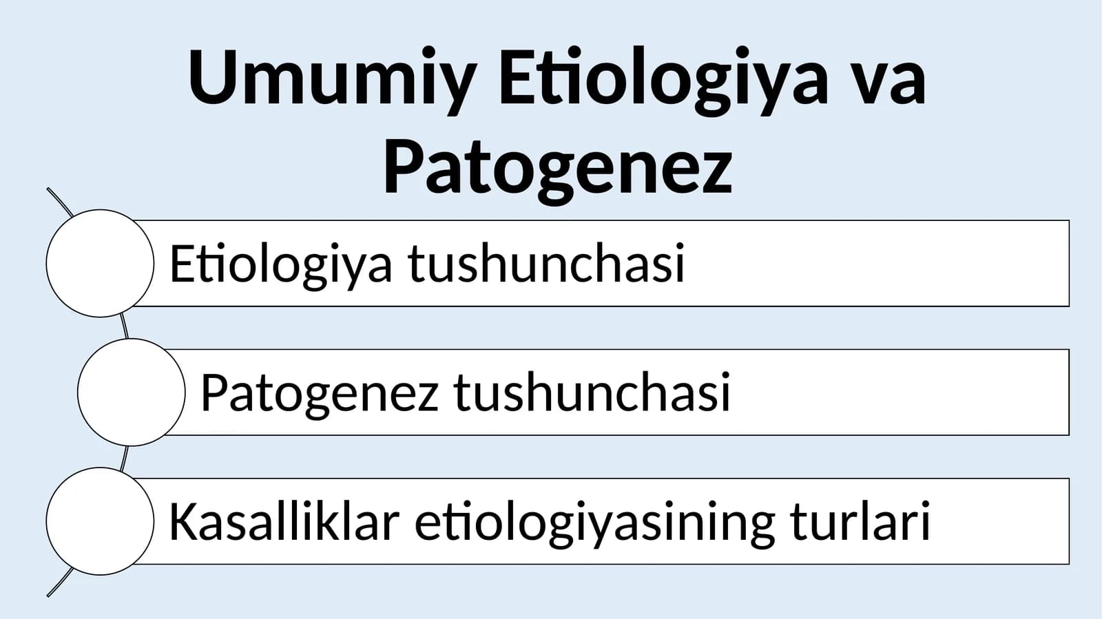 Umumiy Etiologiya va Patogenez
