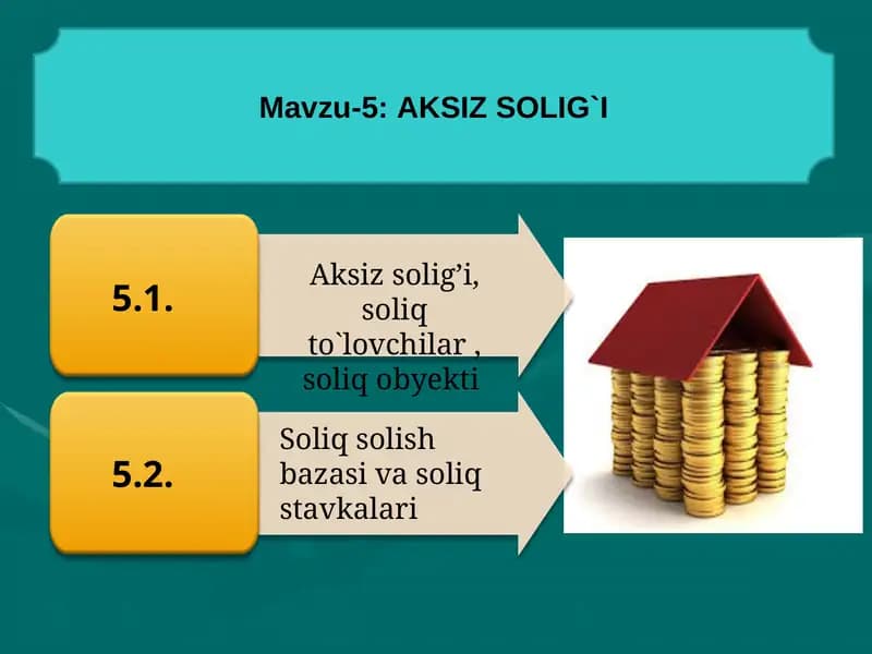 AKSIZ SOLIG`I