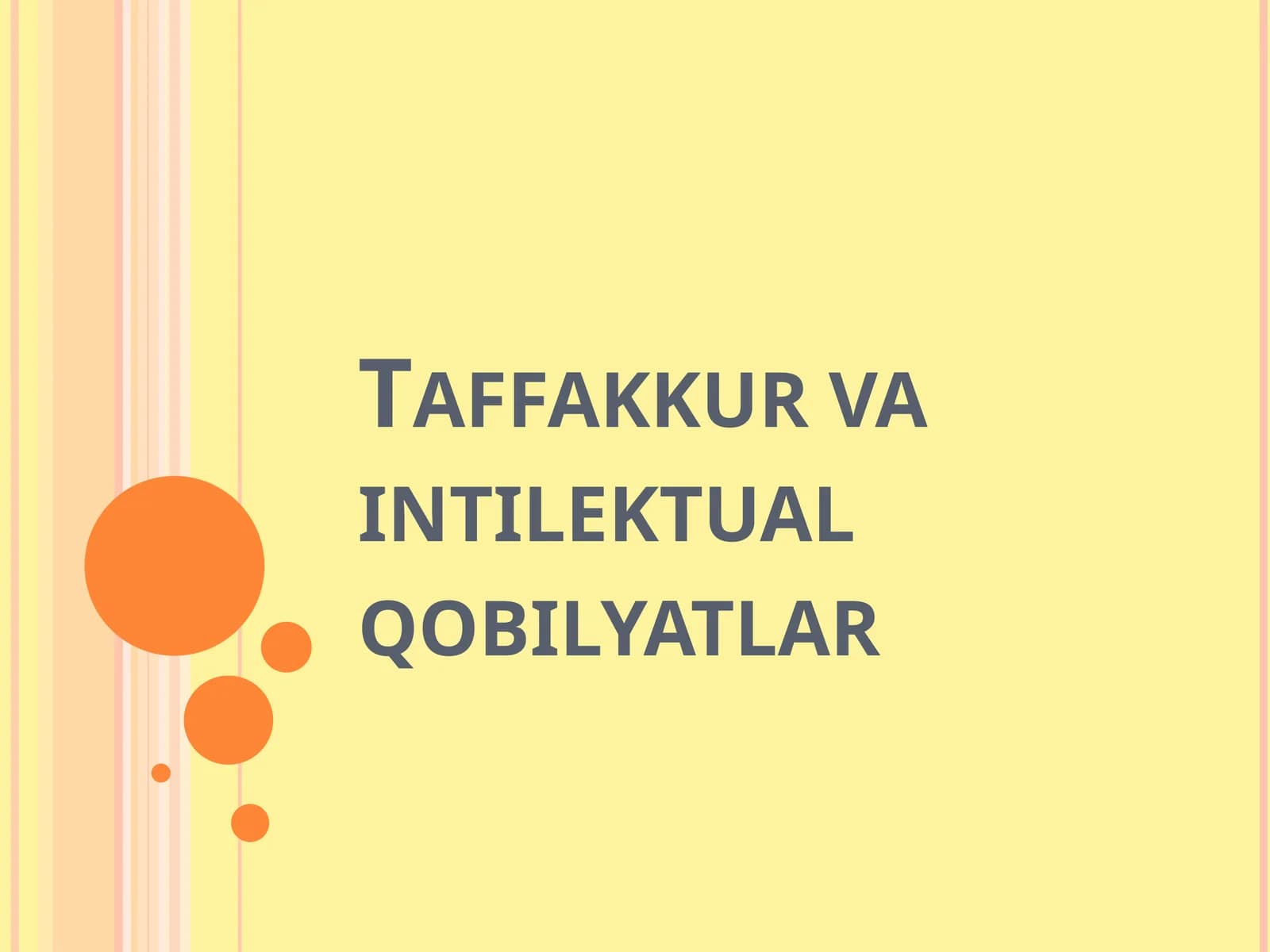 Taffakkur va intilektual qobilyatlar