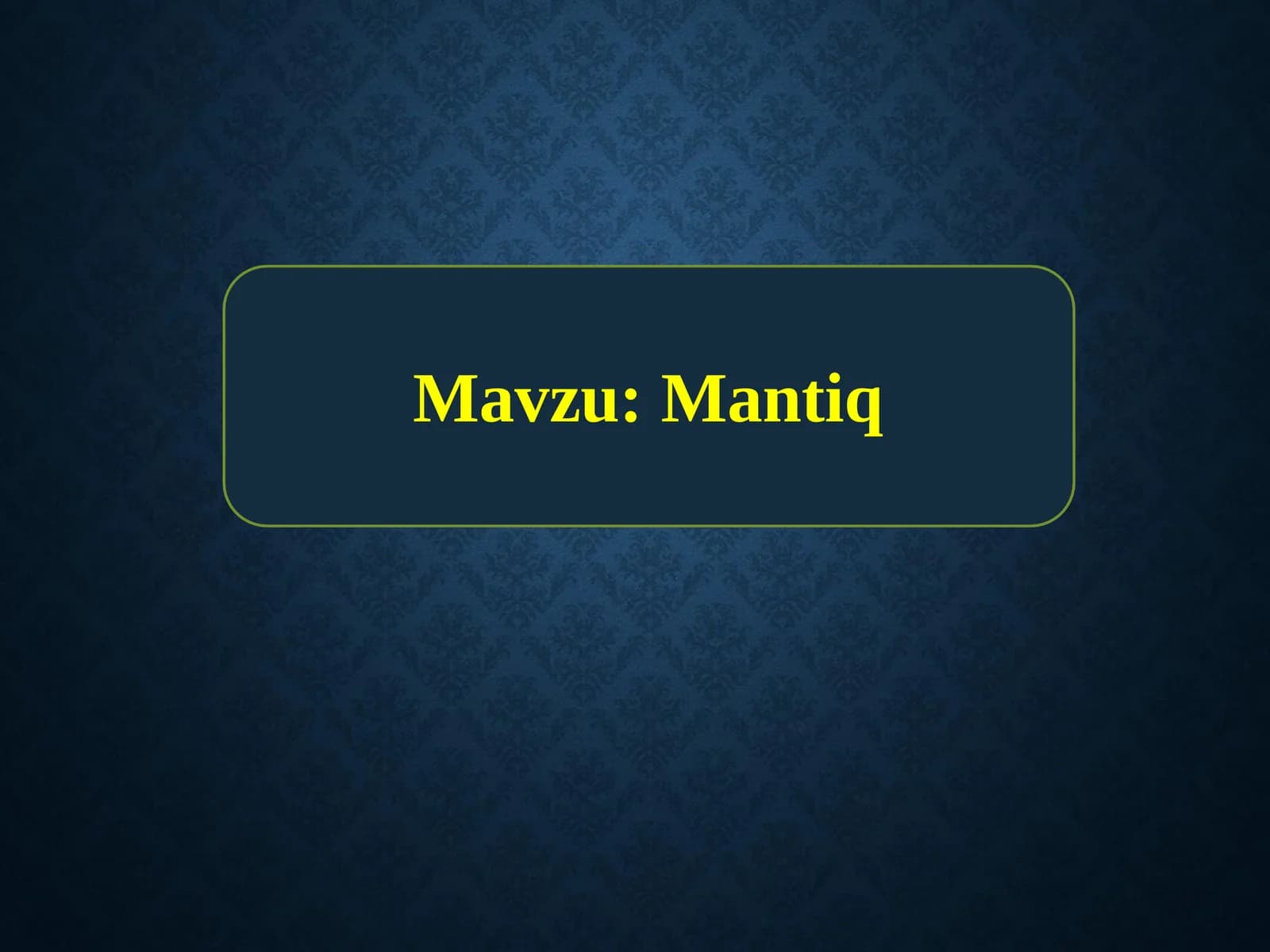 Mantiq