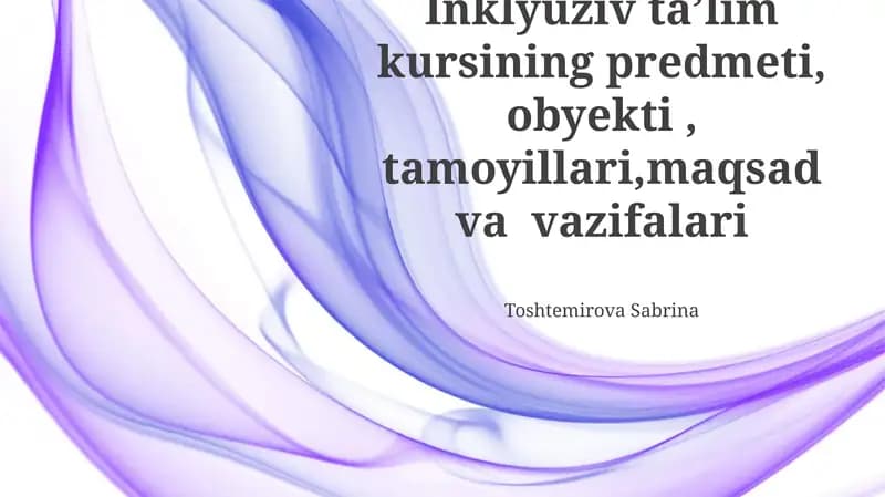 Inklyuziv Ta'lim Kursi