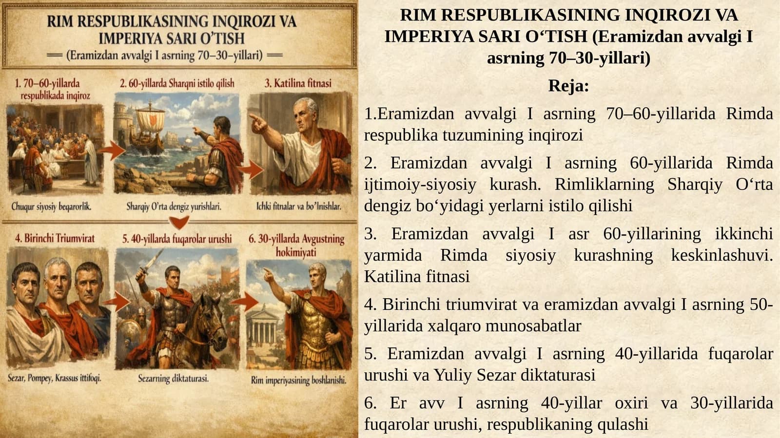 RIM RESPUBLIKASINING INQIROZI VA IMPERIYA SARI O‘TISH