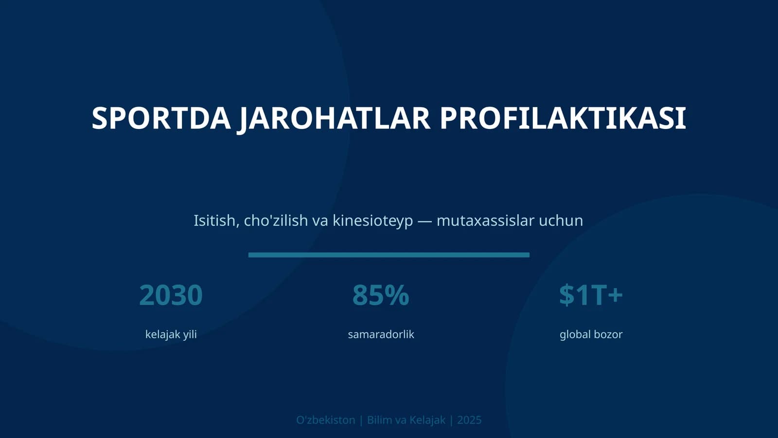 SPORTDA JAROHATLAR PROFILAKTASI