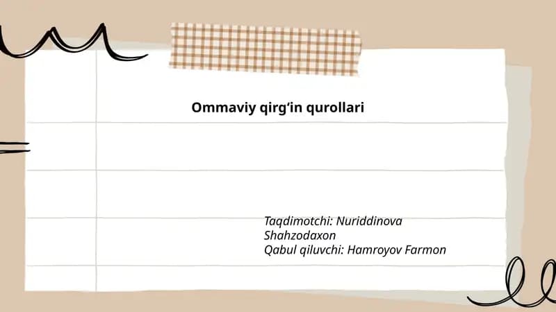 Ommaviy qirg‘in qurollari