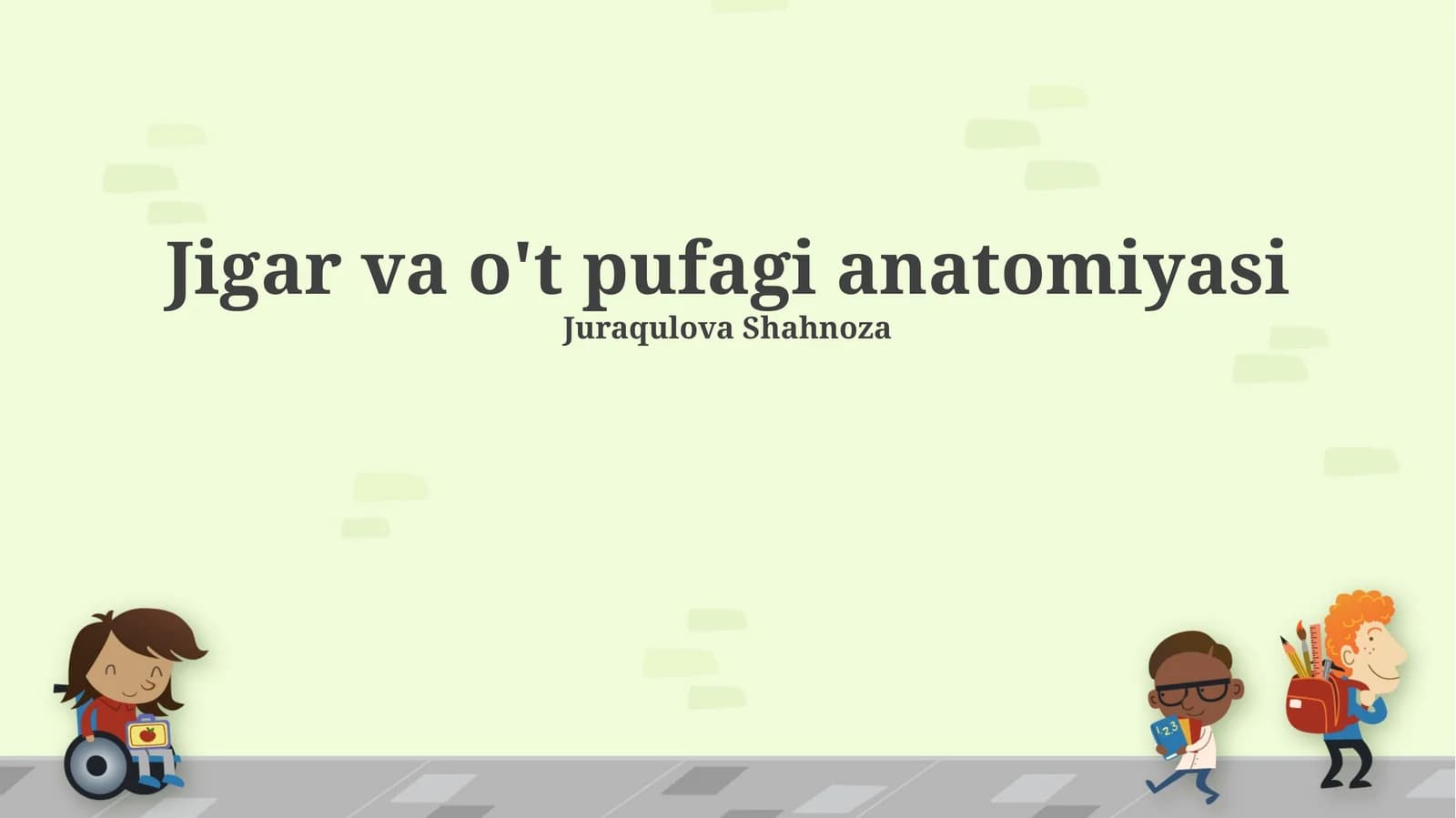 Jigar va o't pufagi anatomiyasi