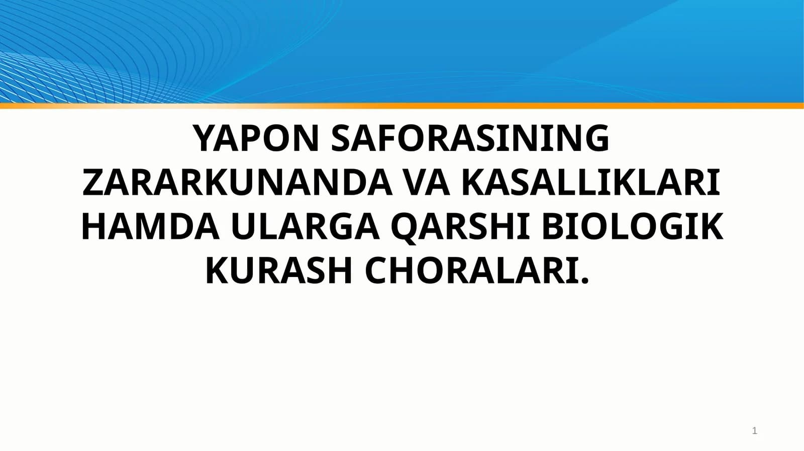 Yapon saforasining zarar kunandalari