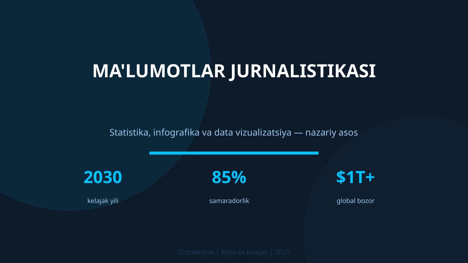 MA'LUMOTLAR JURNALISTIKASI