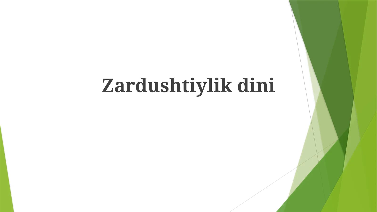 Zardushtiylikdini