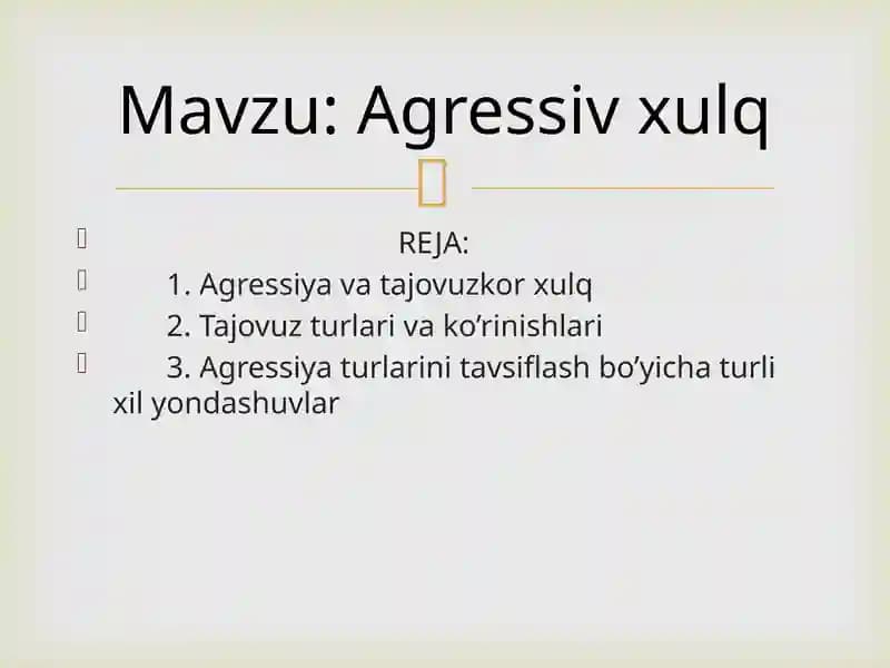 Agressiv xulq