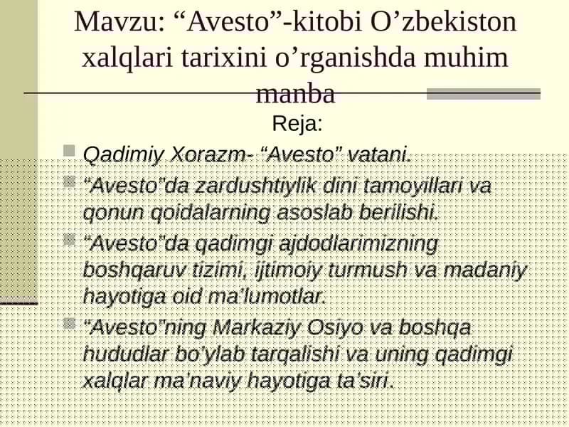 "Avesto" kitobi