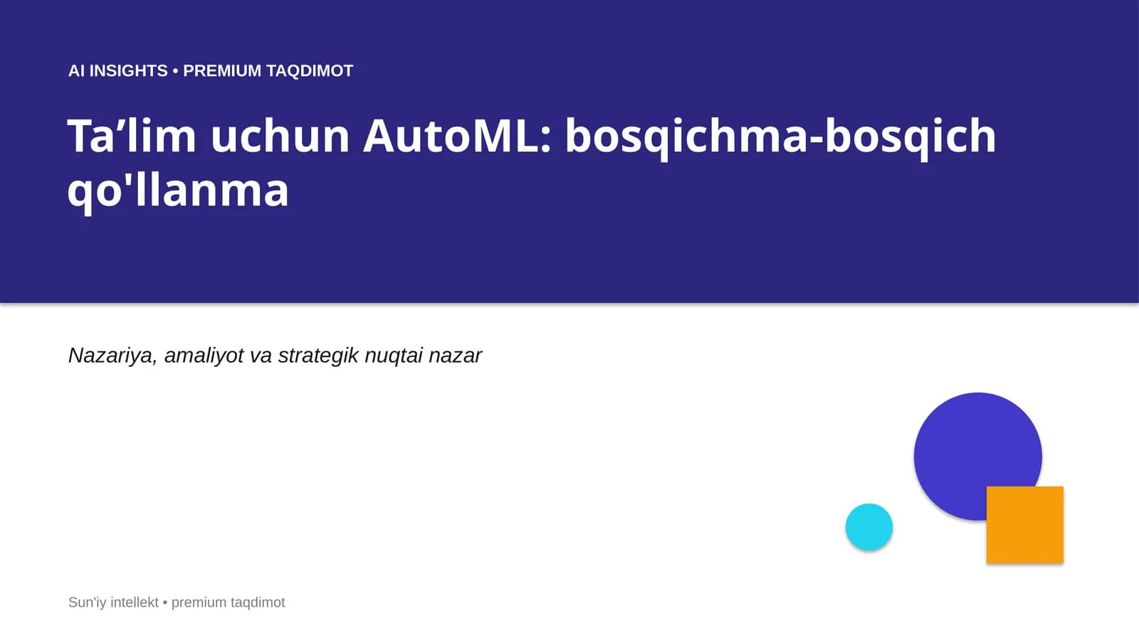 AUTOML