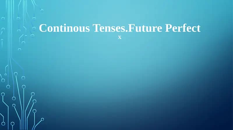 Future Perfect