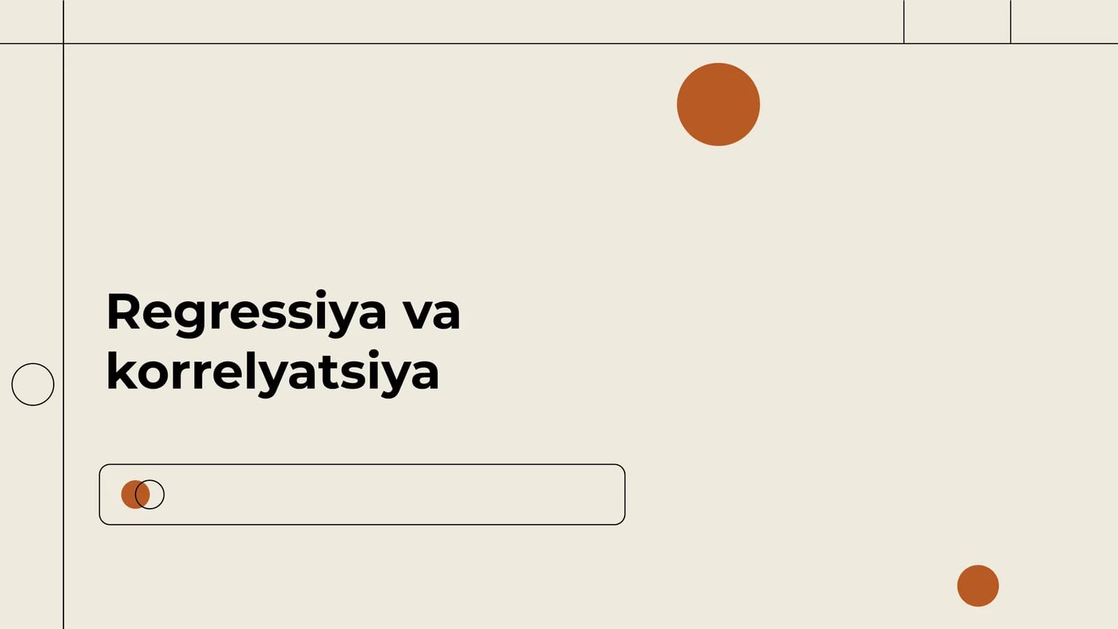 Regressiya va korrelyatsiya