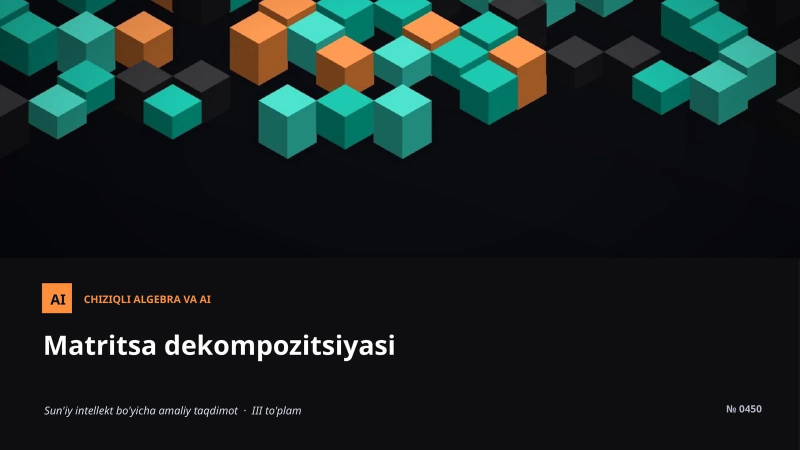 CHIZIQLI ALGEBRA VA AI