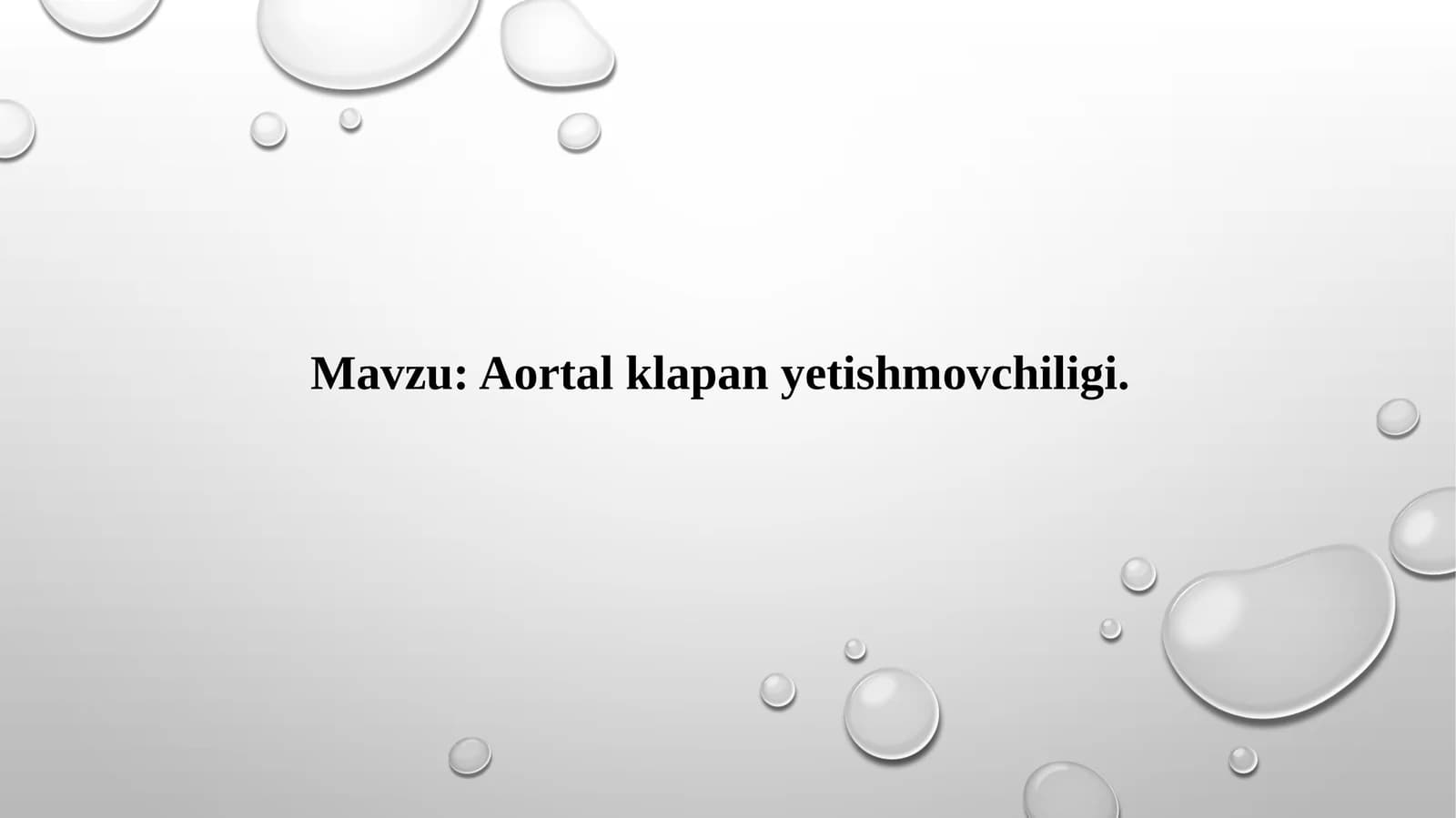 Aortalklapan yetishmovchiligi