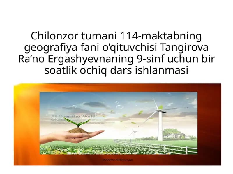 Tabiiy resurslar geografiyasi