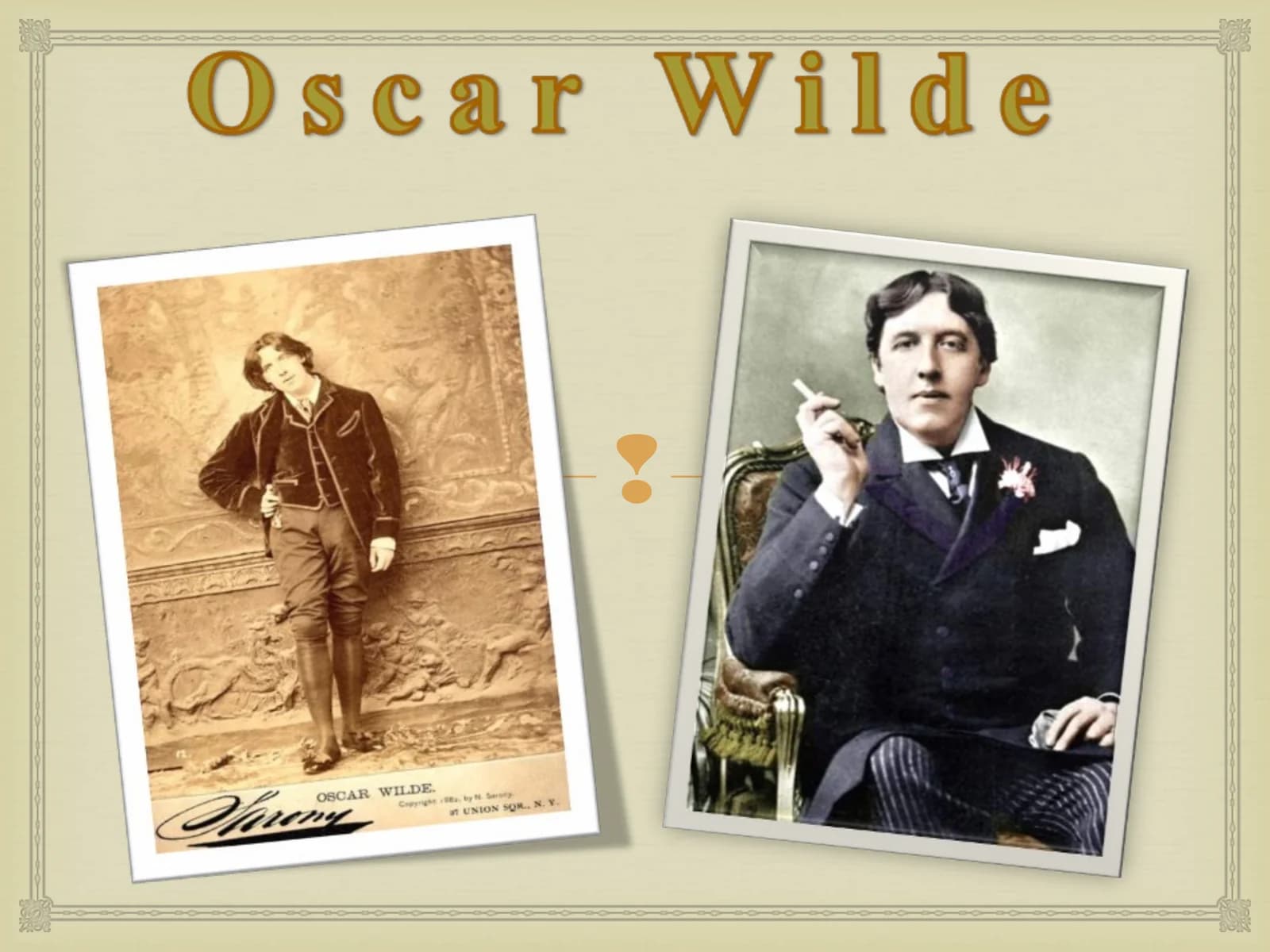 Oscar Fingal O’Flahertie Wills Wilde