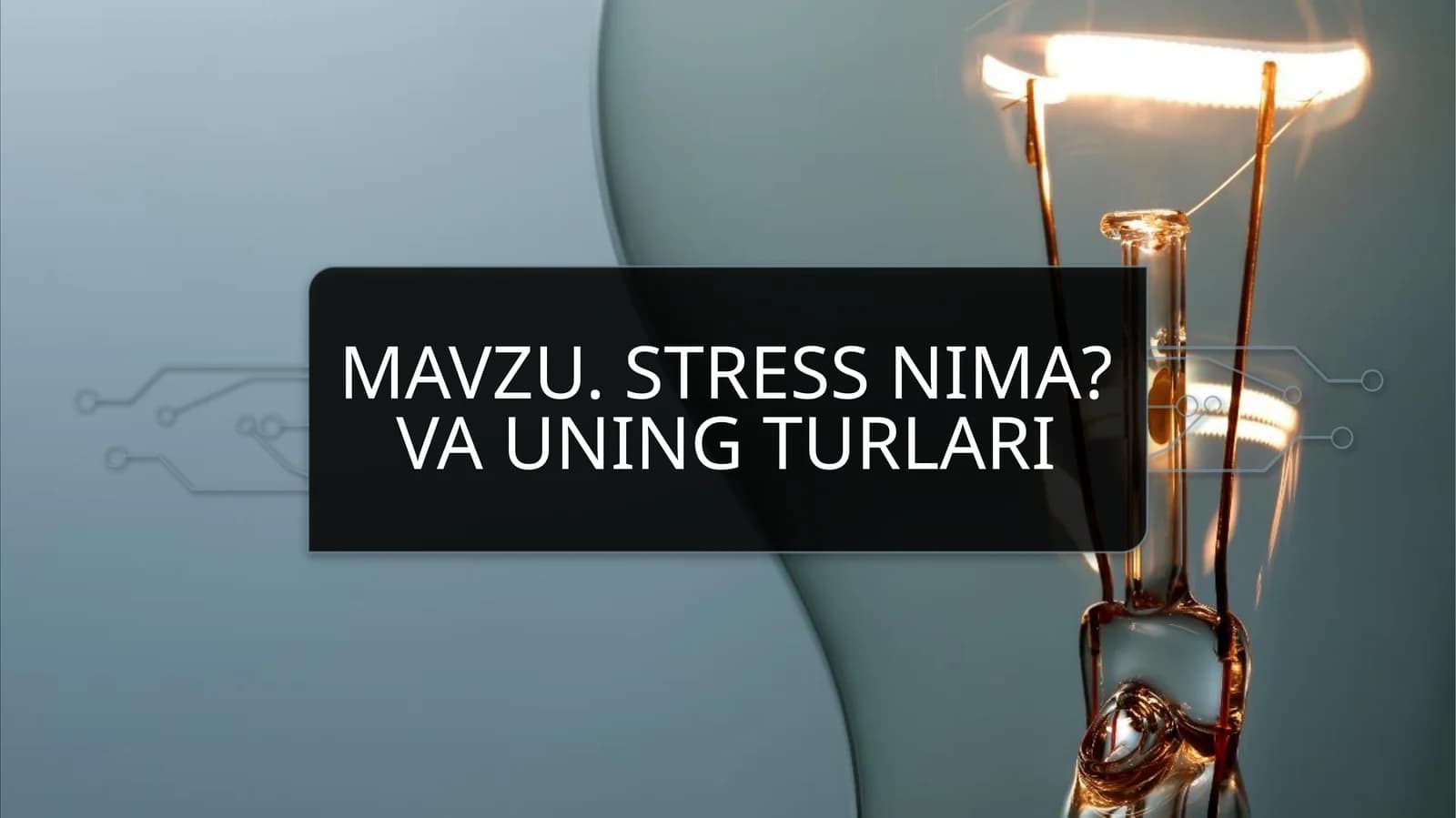 Stressning belgilari qanday?