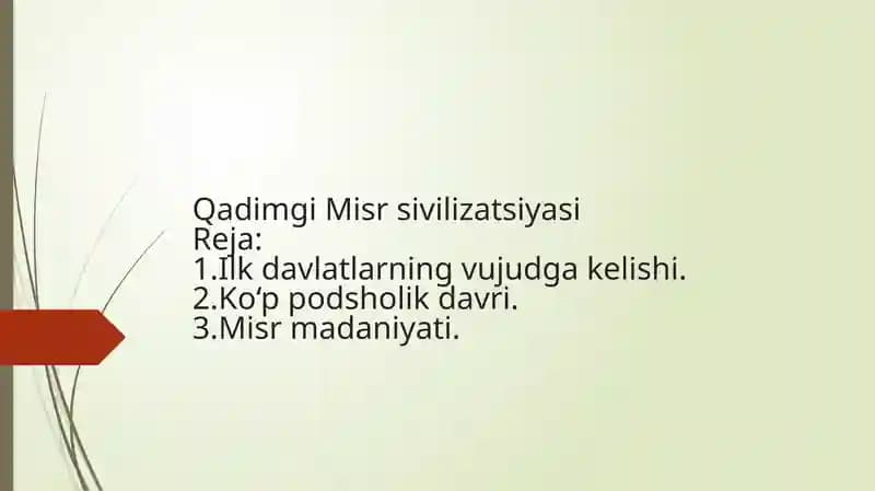 Qadimgi Misr civilizatsiyasi