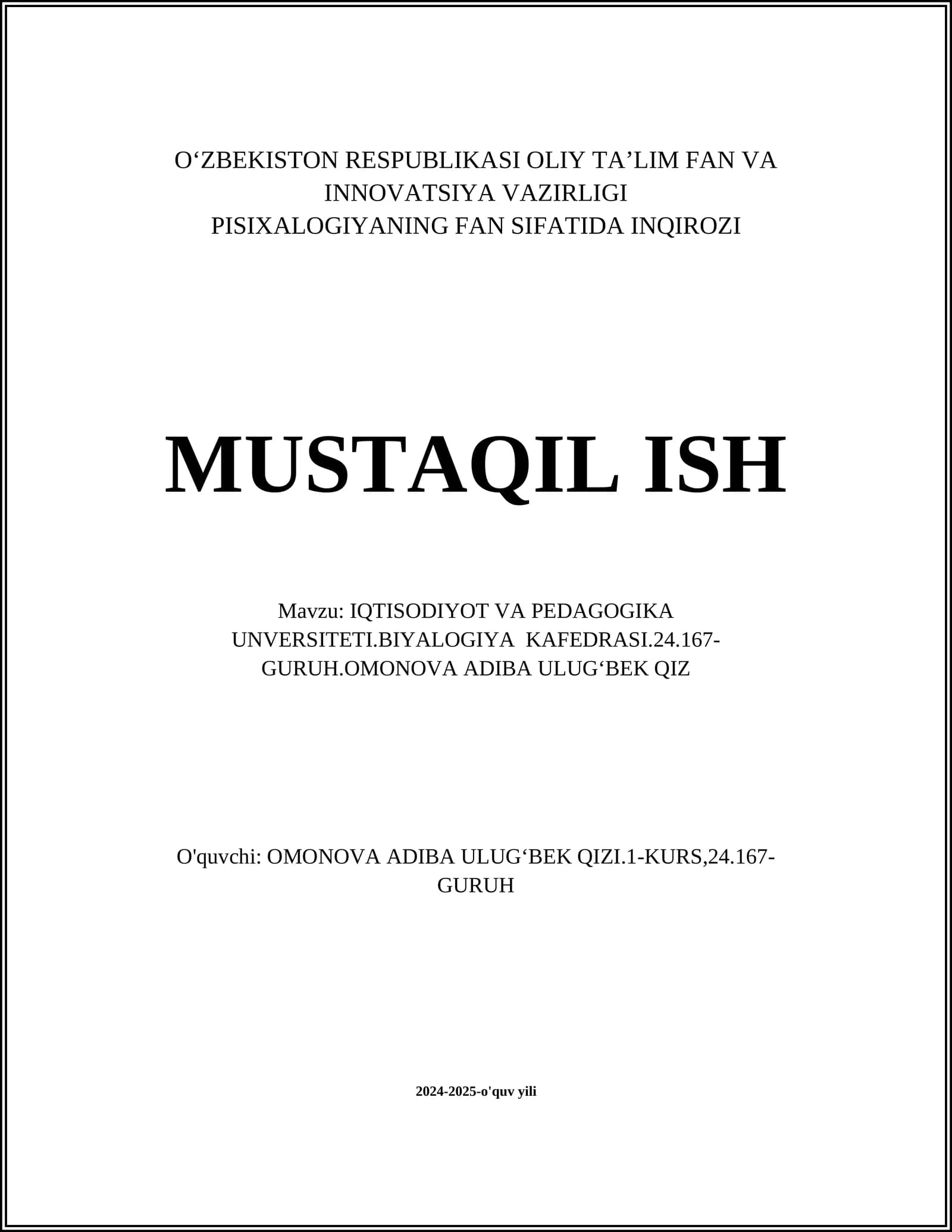 O'simlik morfologiyasi va anatomiyasi
