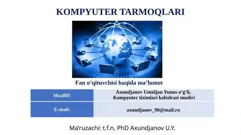 Kompyuter tarmoqlari
