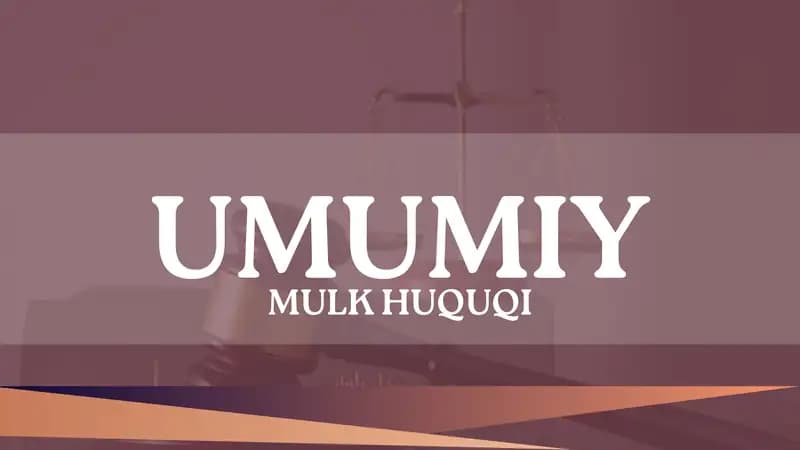Umumiy Mulk Huquqi