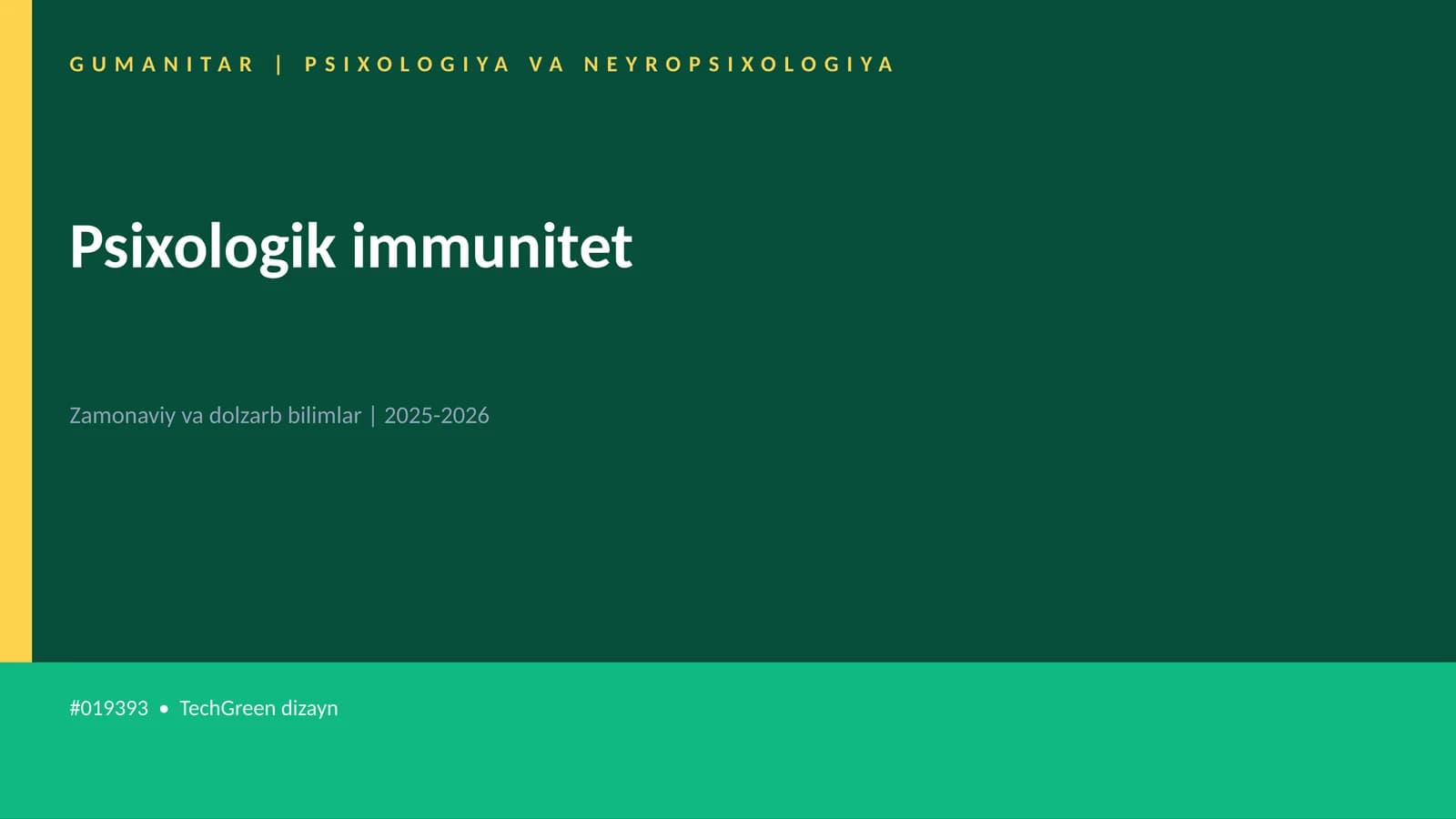Psixologik immunitet
