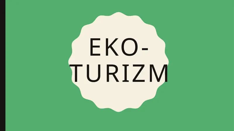 Ekoturizm