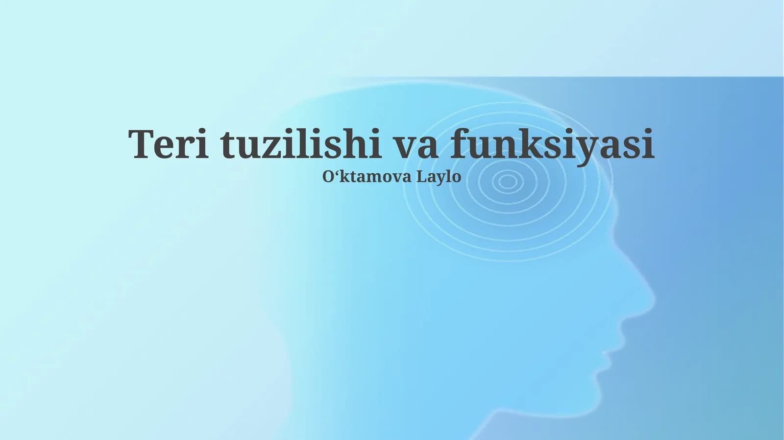 Teri tuzilishi va funksiyasi