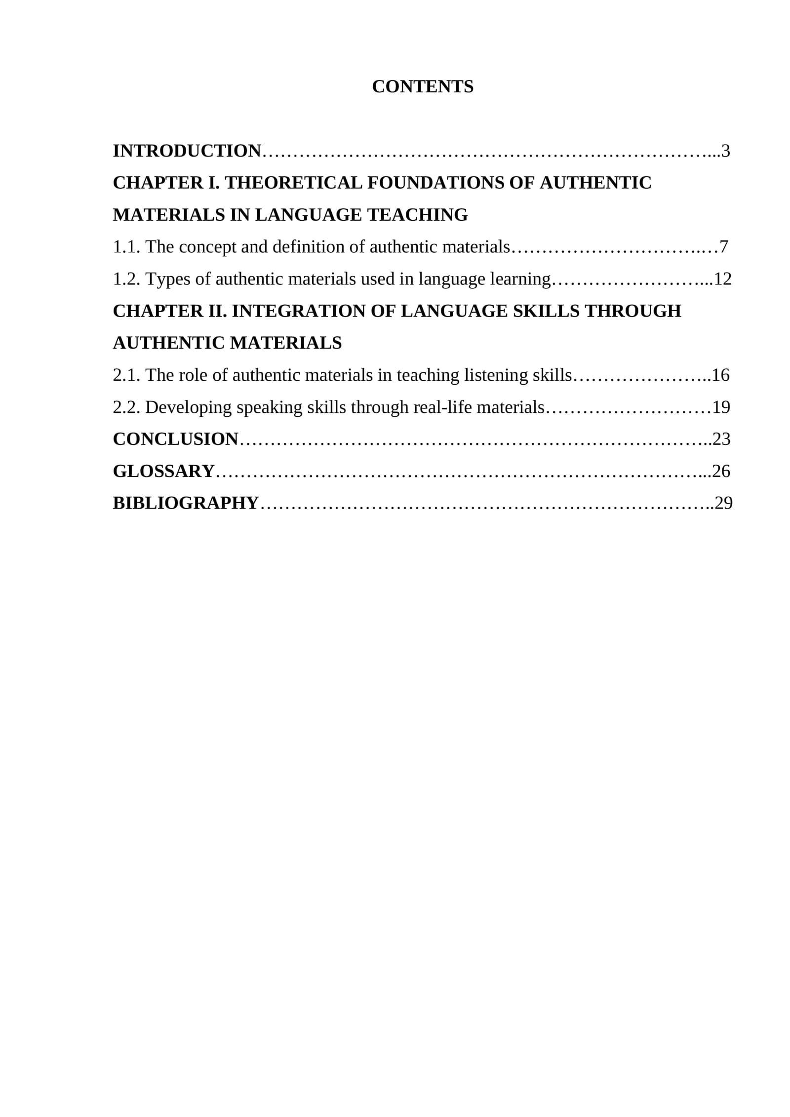 The Role of Authentic Materials in the Integration of Language Skills