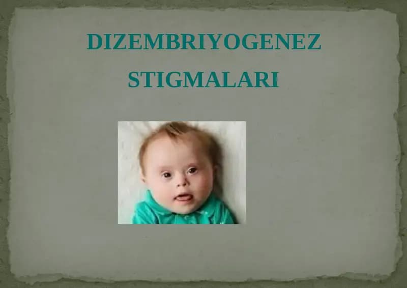 Dizembriyogenez stigmalar