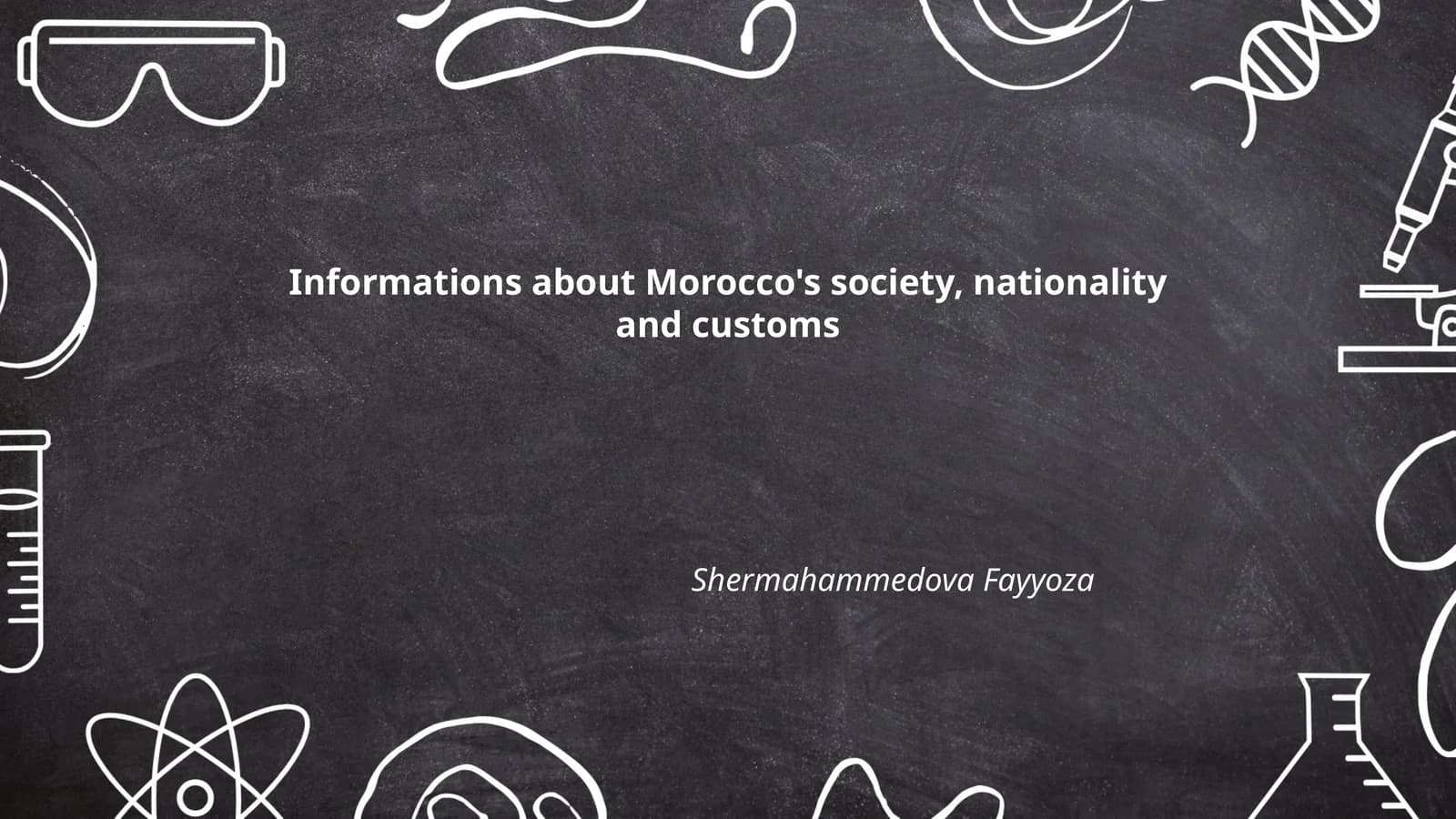 Informations about Morocco's society, nationality and customs