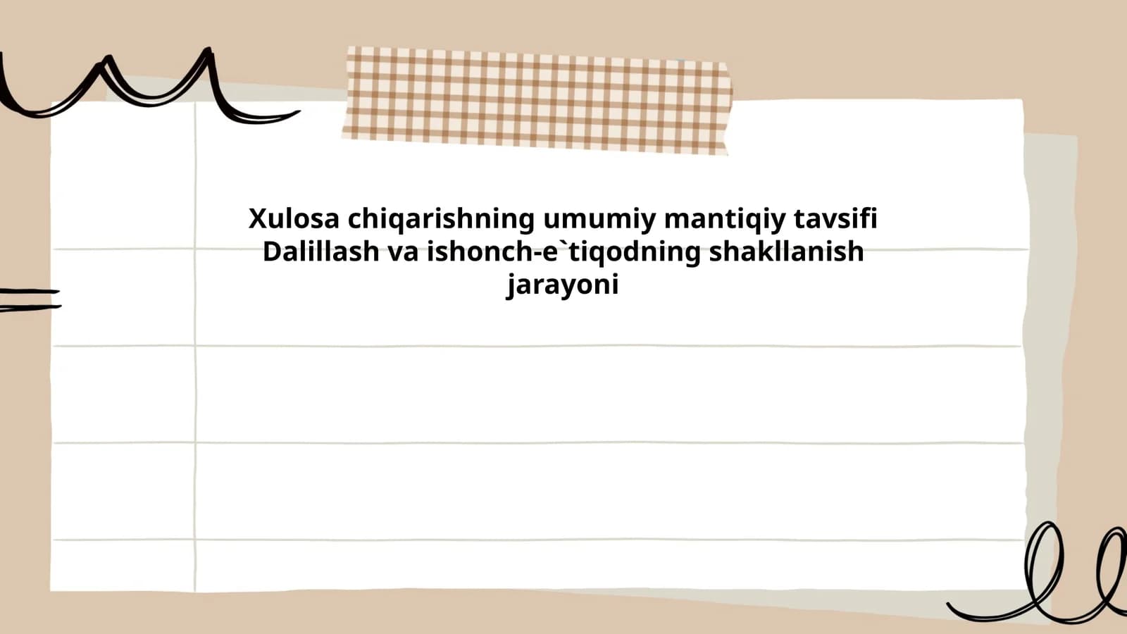 Xulosa chiqarishning mantiqiy usullari
