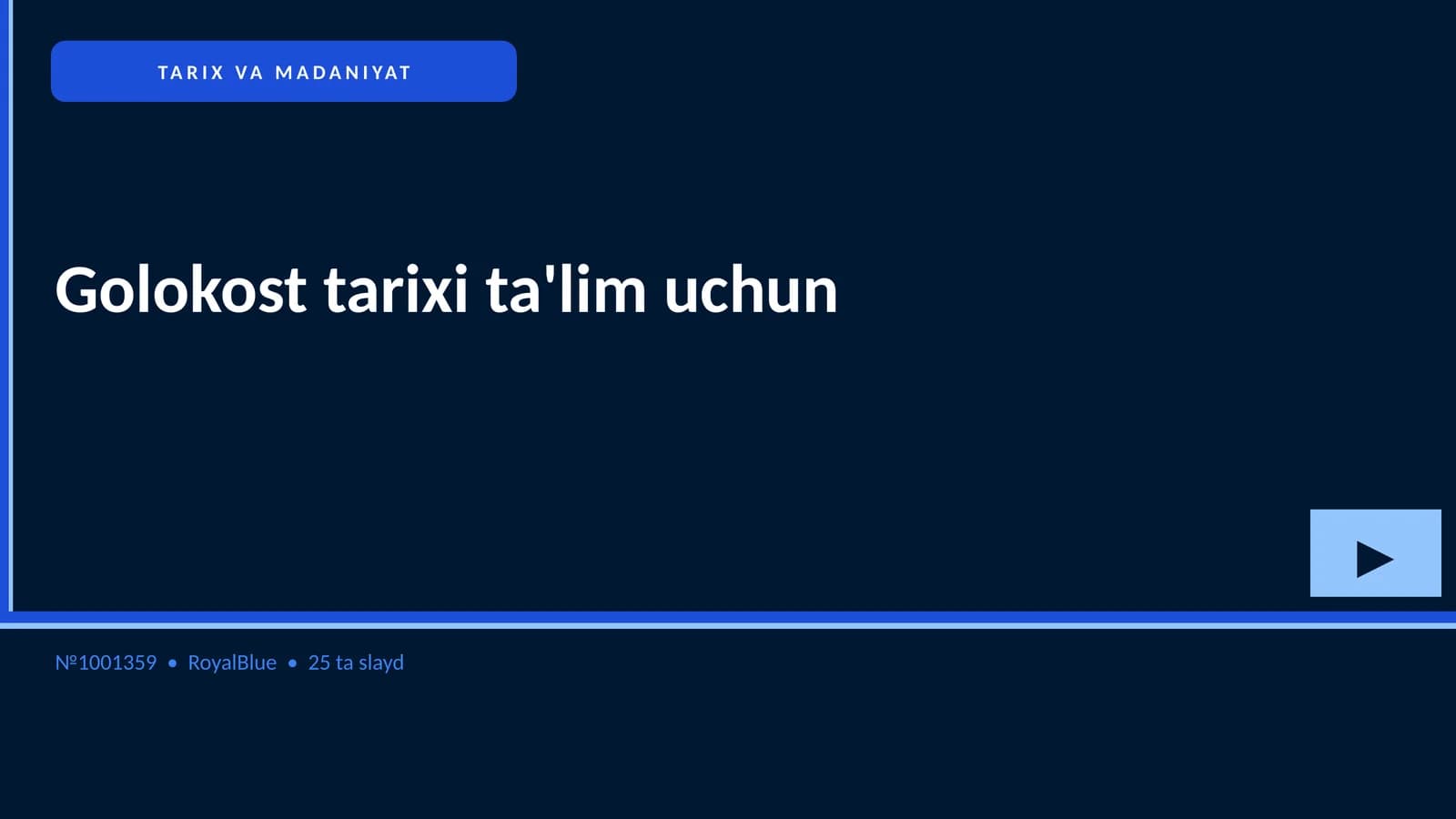 Golokost tarixi ta'lim uchun