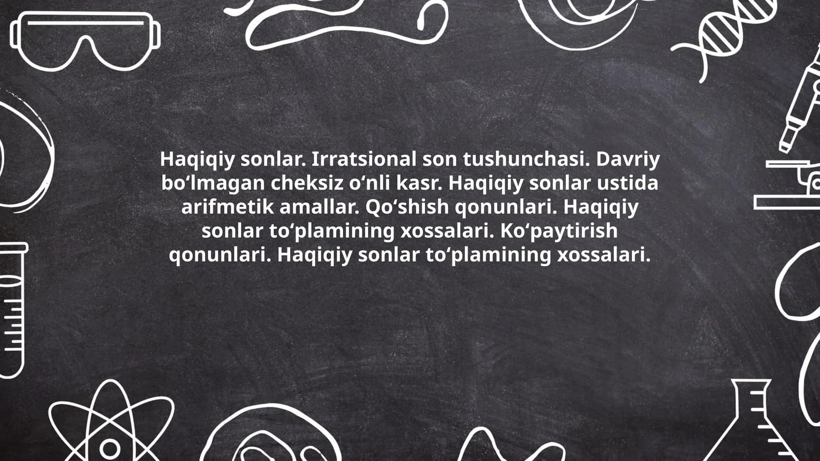 Haqiqiy sonlar