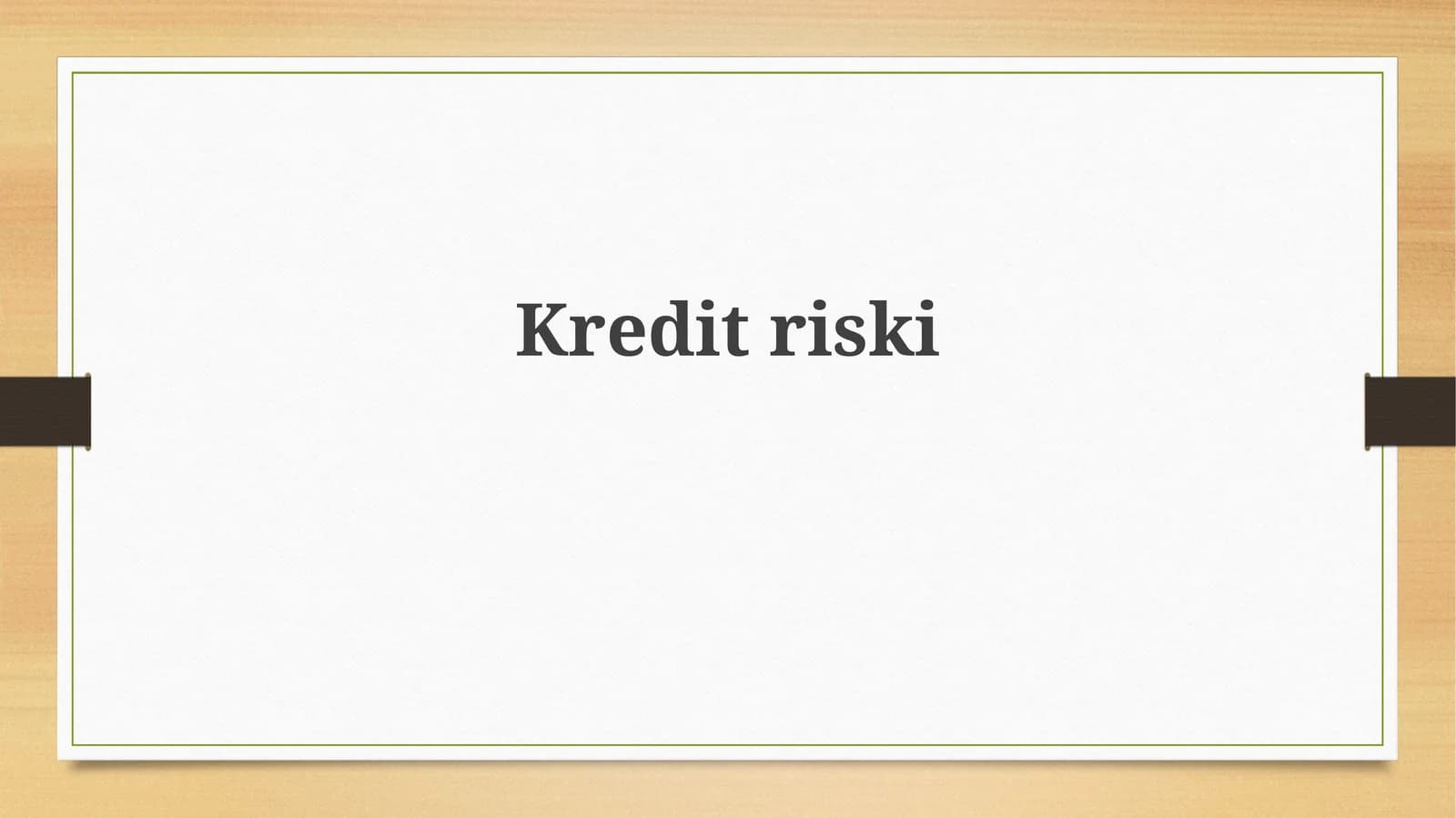 Kreditriski