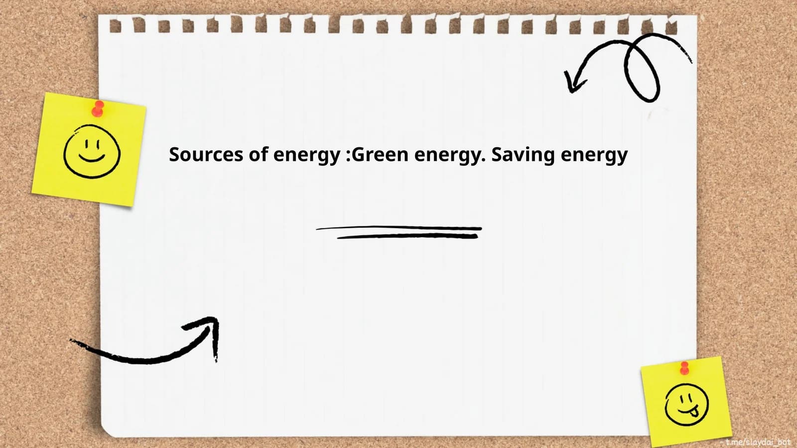 Sources of energy:Green energy. Saving energy