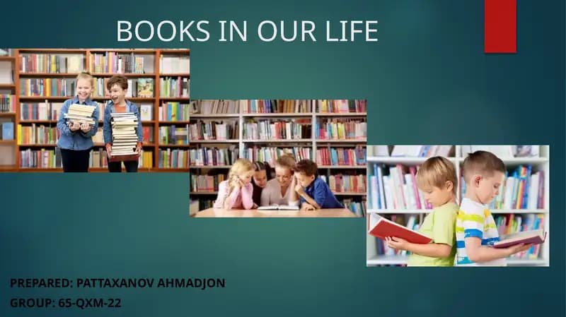 BOOKS IN OUR LIFE