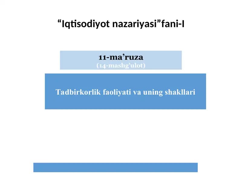 Iqtisodiyot nazariyasi