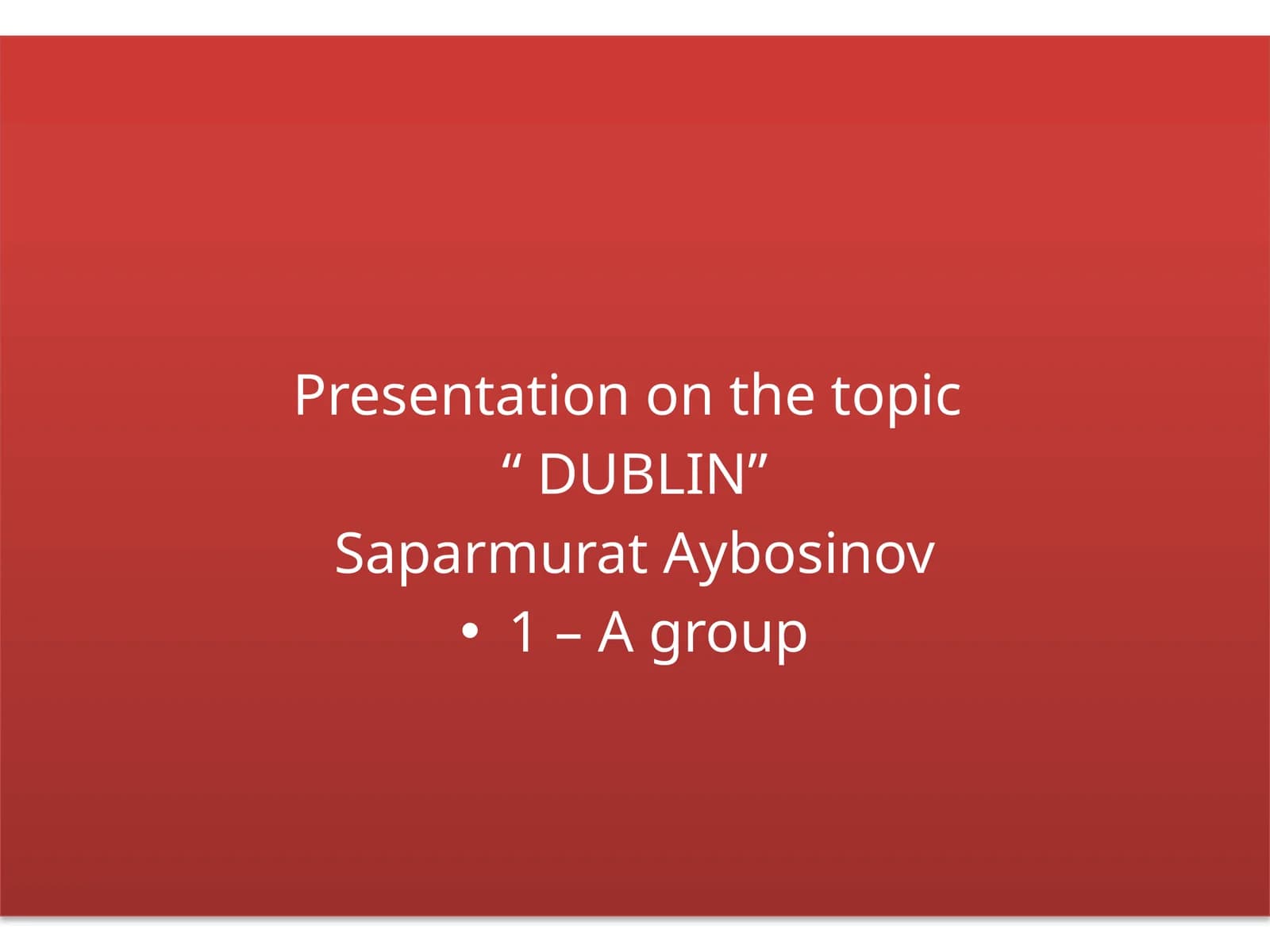 DUBLIN