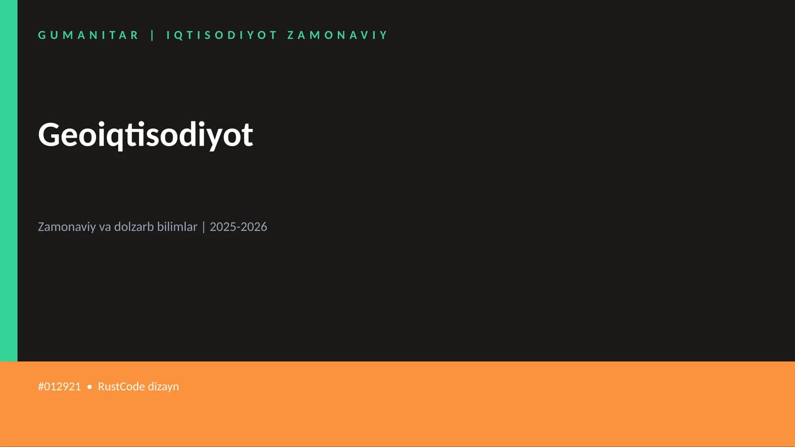 Geoiqtisodiyot