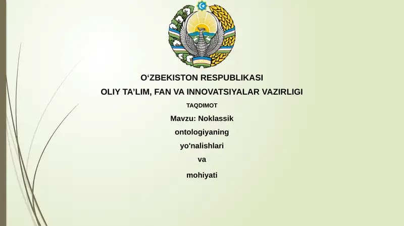 Nozik bo'lmagan ontologiya
