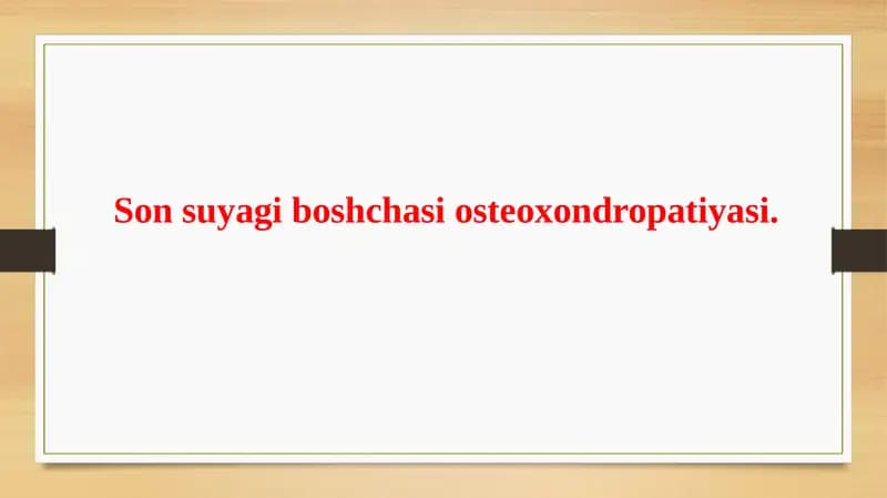 Osteoxondropatiyasi